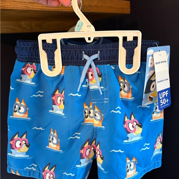 BUY NOW BUNDLE Bluey Rash guard Swim Set NWT - Picture 5 of 7